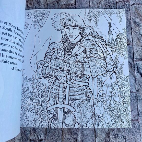 The Official A Game of Thrones Adult Coloring Book A Song of Ice Fire Paperback - Picture 9 of 9